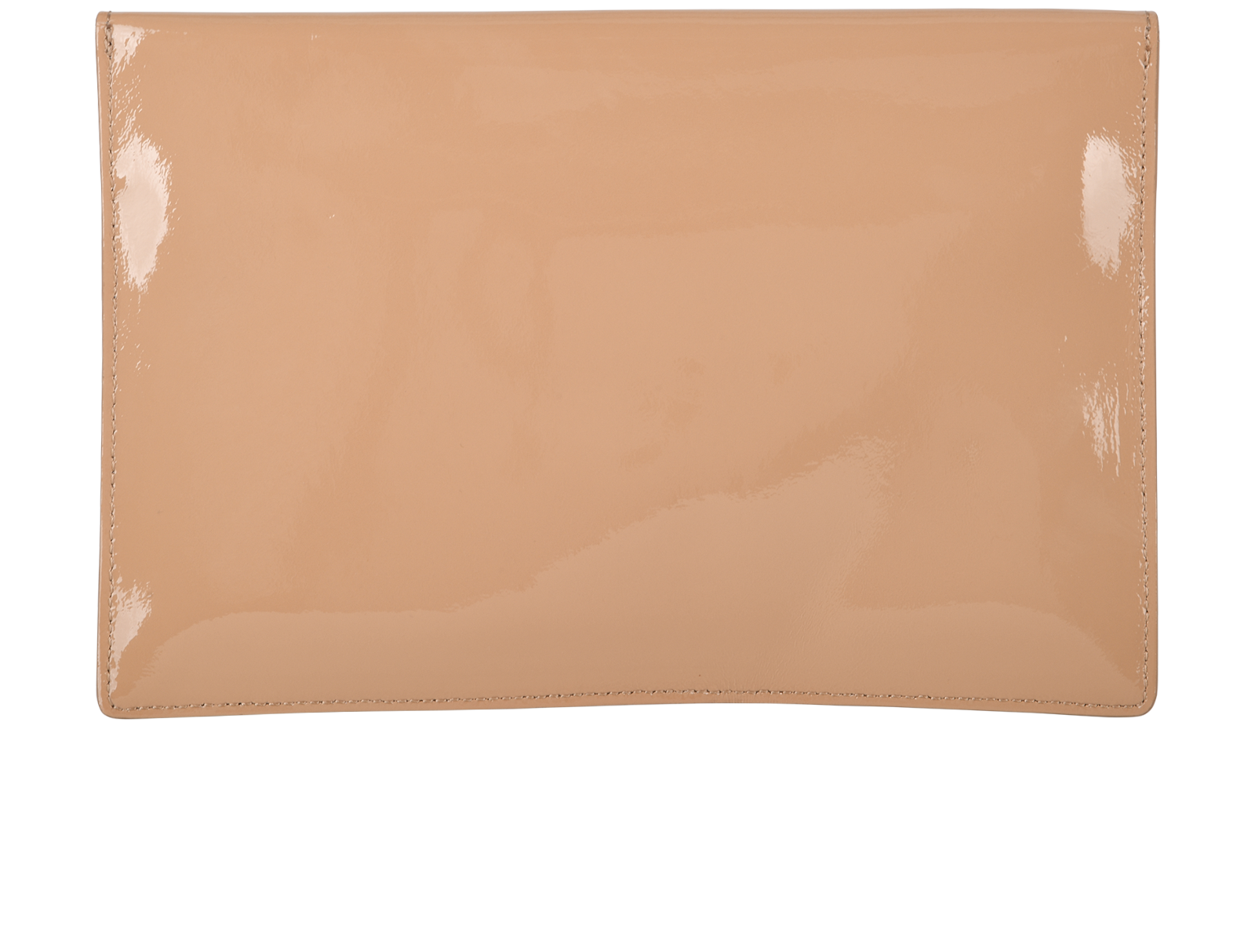 Envelope Clutch, &pound;90, Handbags, Beige, Patent Leather, Back view